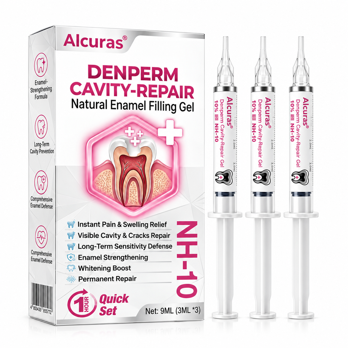 Alcuras® DenPerm Cavity-Repair Natural Enamel Filling Gel