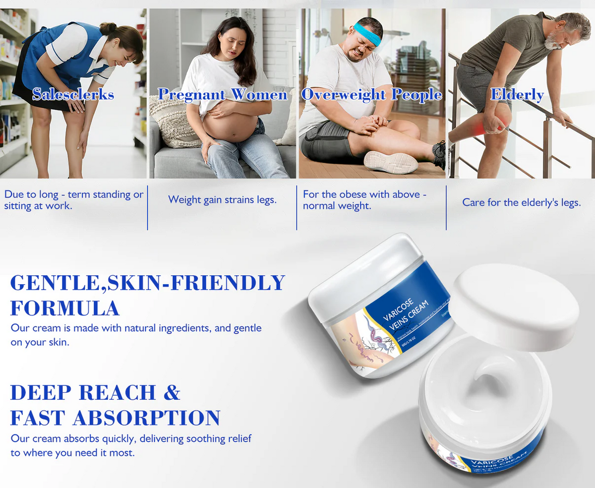 šBuy One Get One Freeš -AlcurasĀ® FastāAbsorbing Varicose Veins Care Cream For Smooth, Light, Confident Legsš¦µ