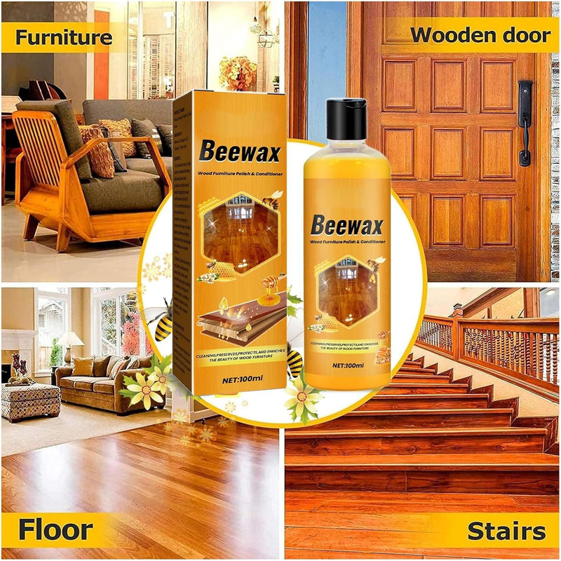 Beeswax wood care for furniture doors floors and stairs