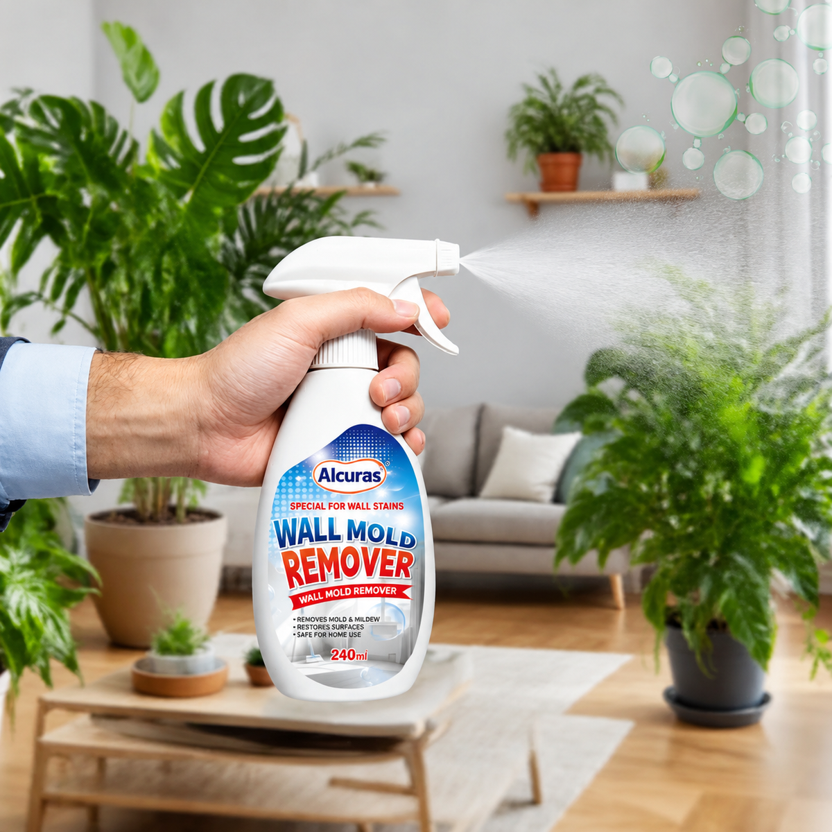Alcuras® Fast Acting Anti-Mold Wall Cleaner Spray