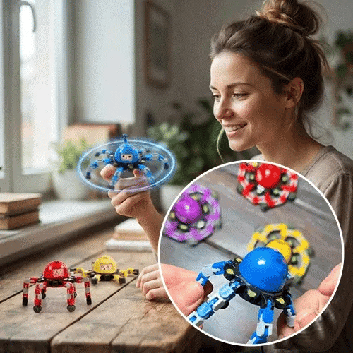 Transforming Mechanical Fidget Spinner Toy