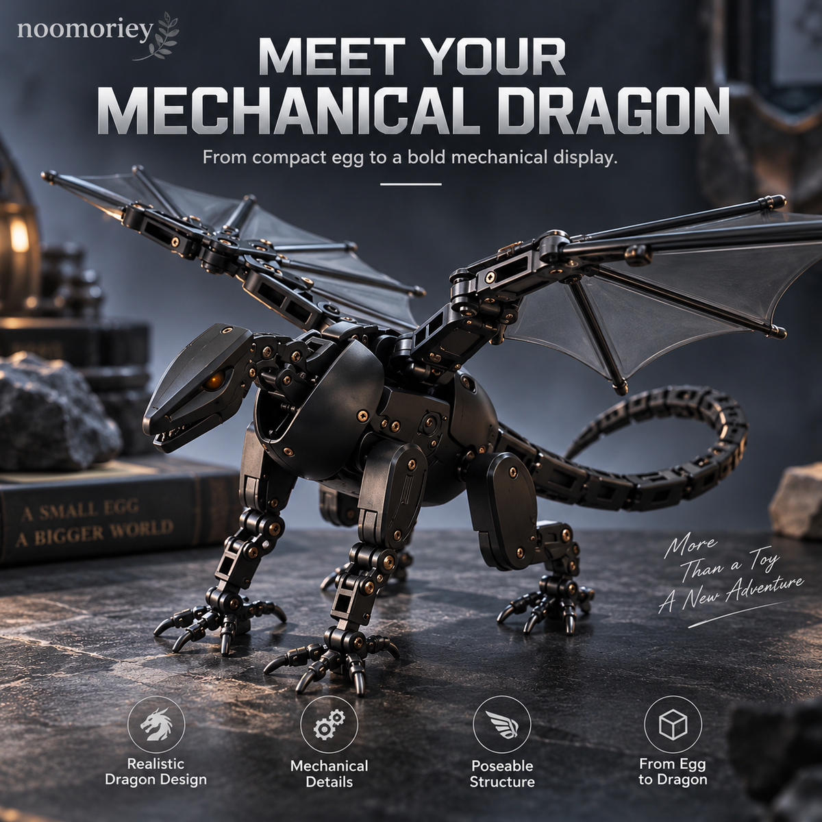 🐉 DragonMorph – Egg to Dragon Transforming Mechanical Toy