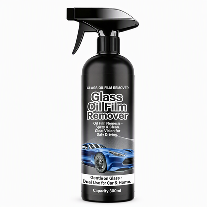 ⏳Time-Limited Special ⏰Car Glass Oil Film Remover Spray Powerful Windshield Decontamination and Bug Residue Cleaner for Clear Driving Vision
